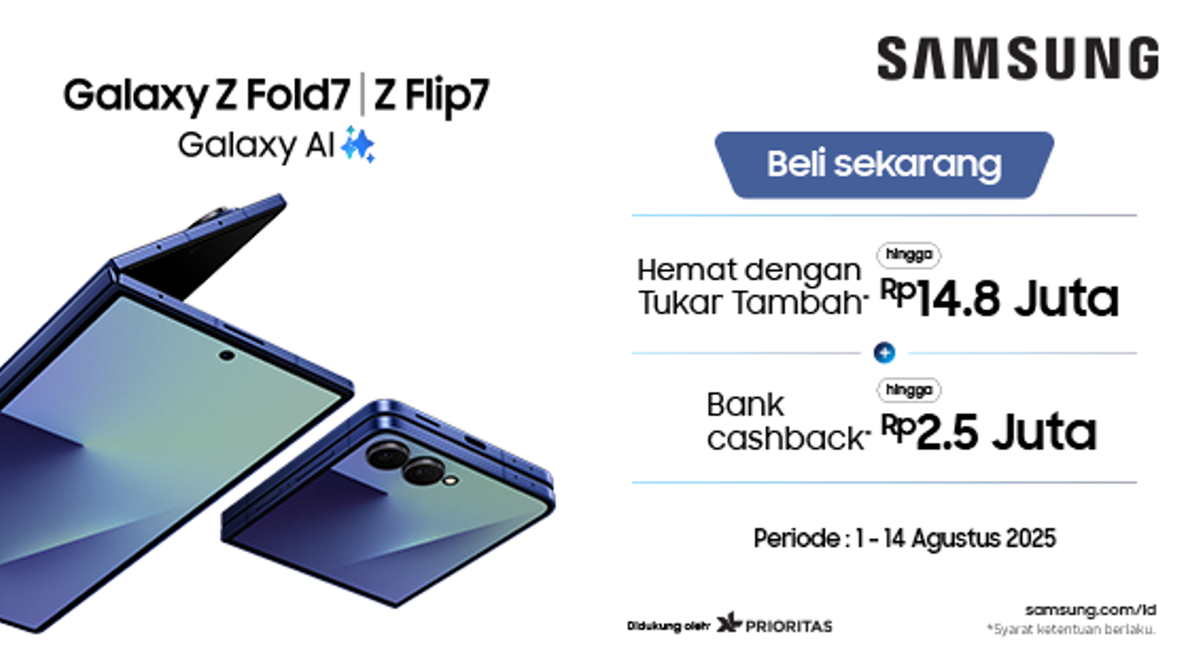 A banner image of Samsung Z Flip & Z Fold offer.