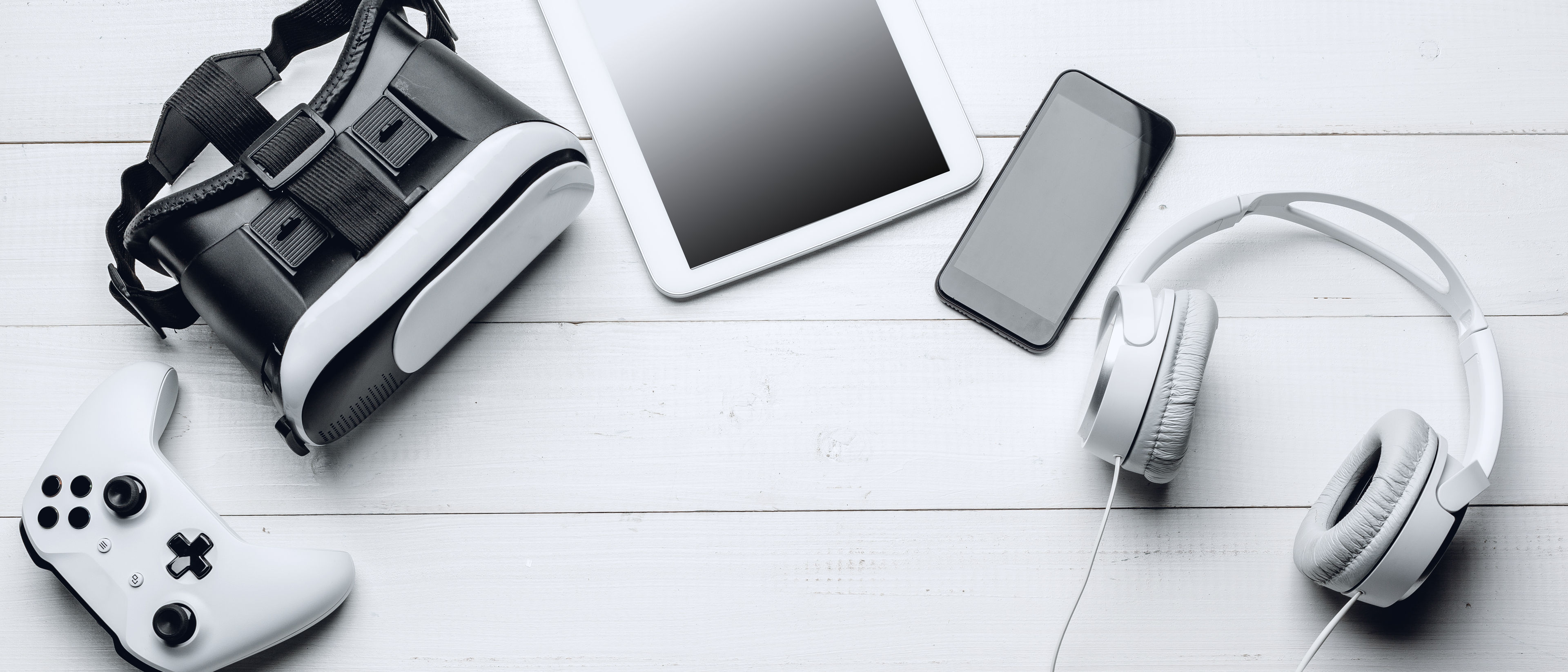 Gadgets on a table