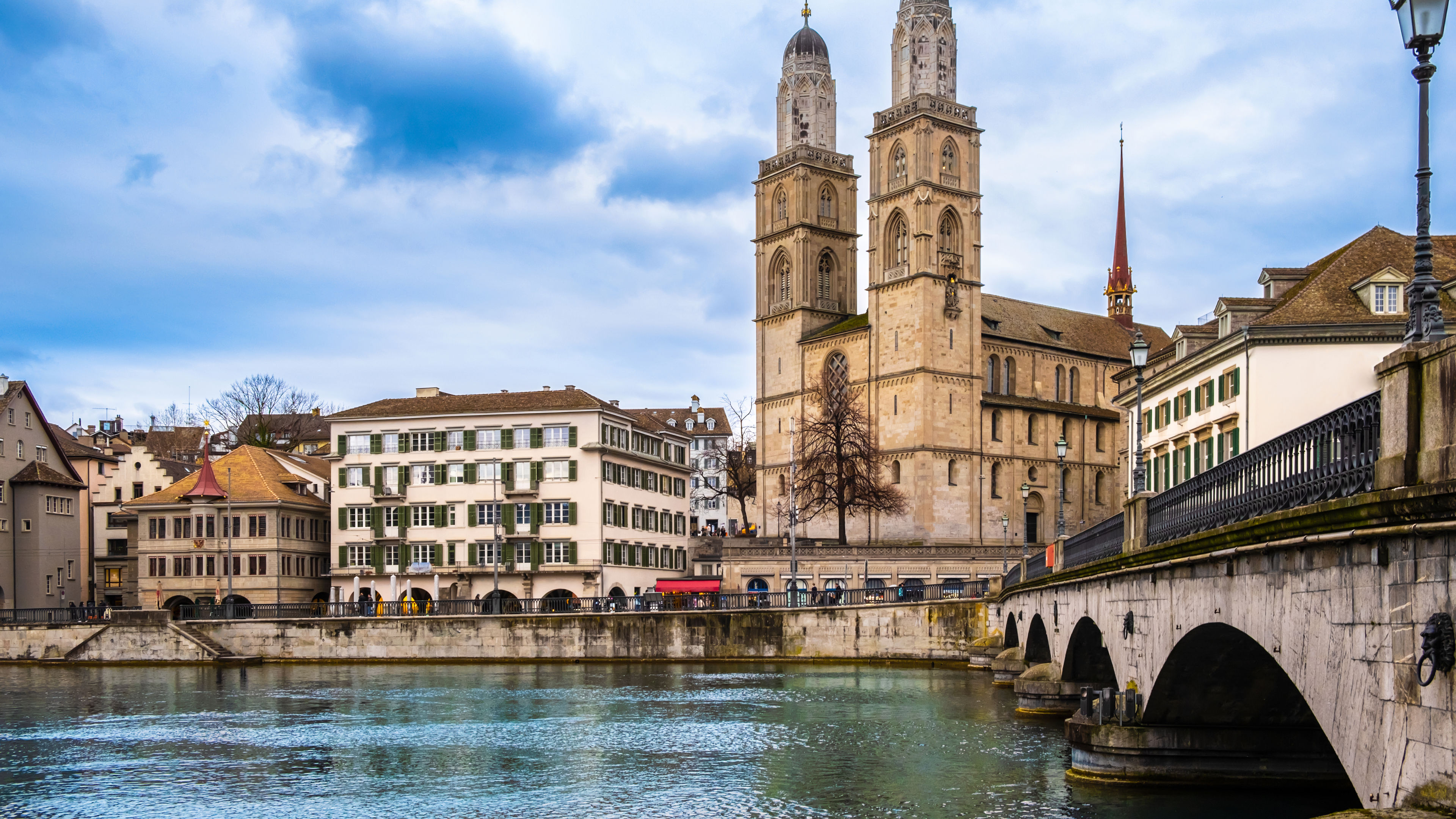 Panoramic view of Zurich city