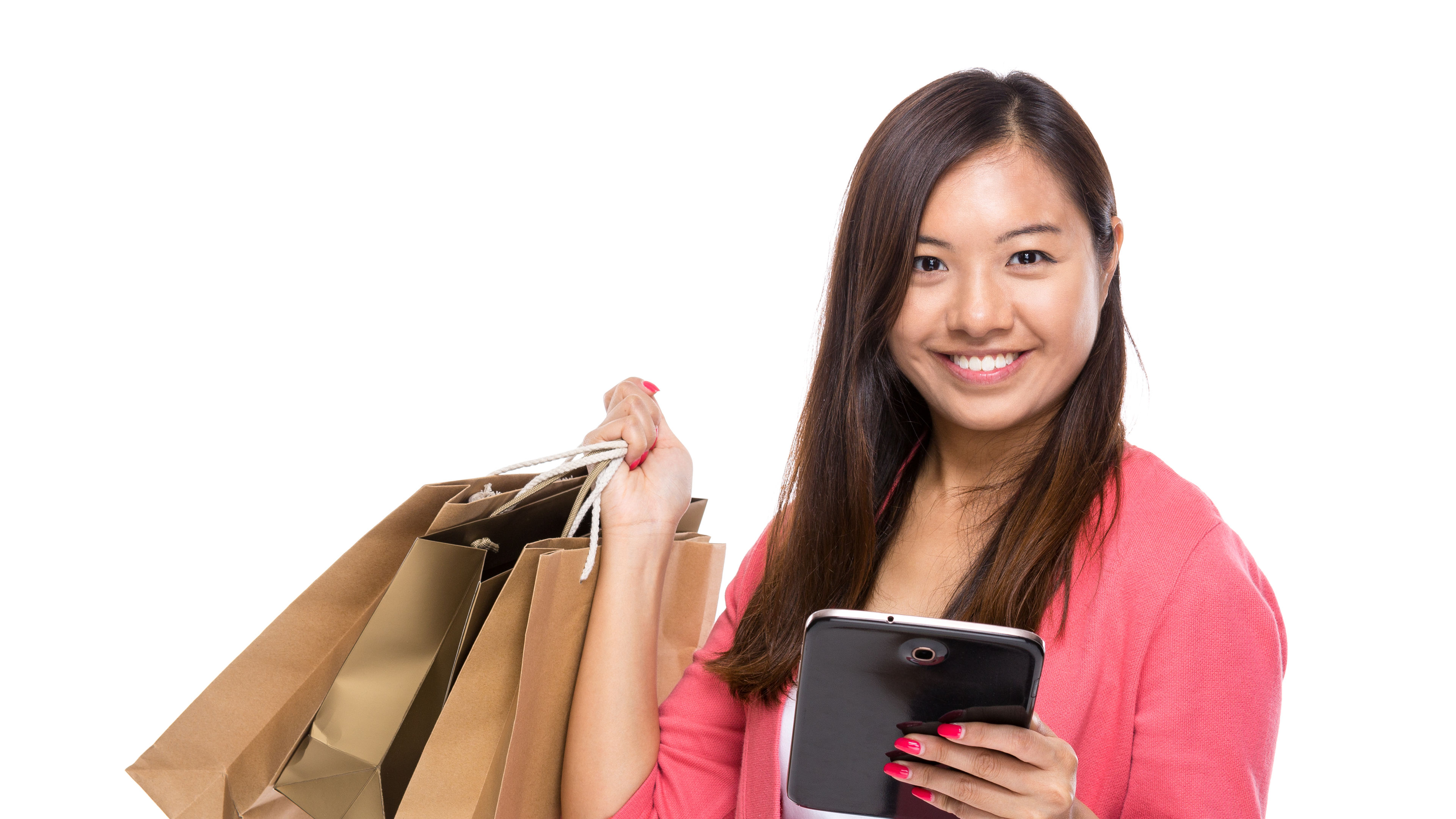 Woman with shopping bags