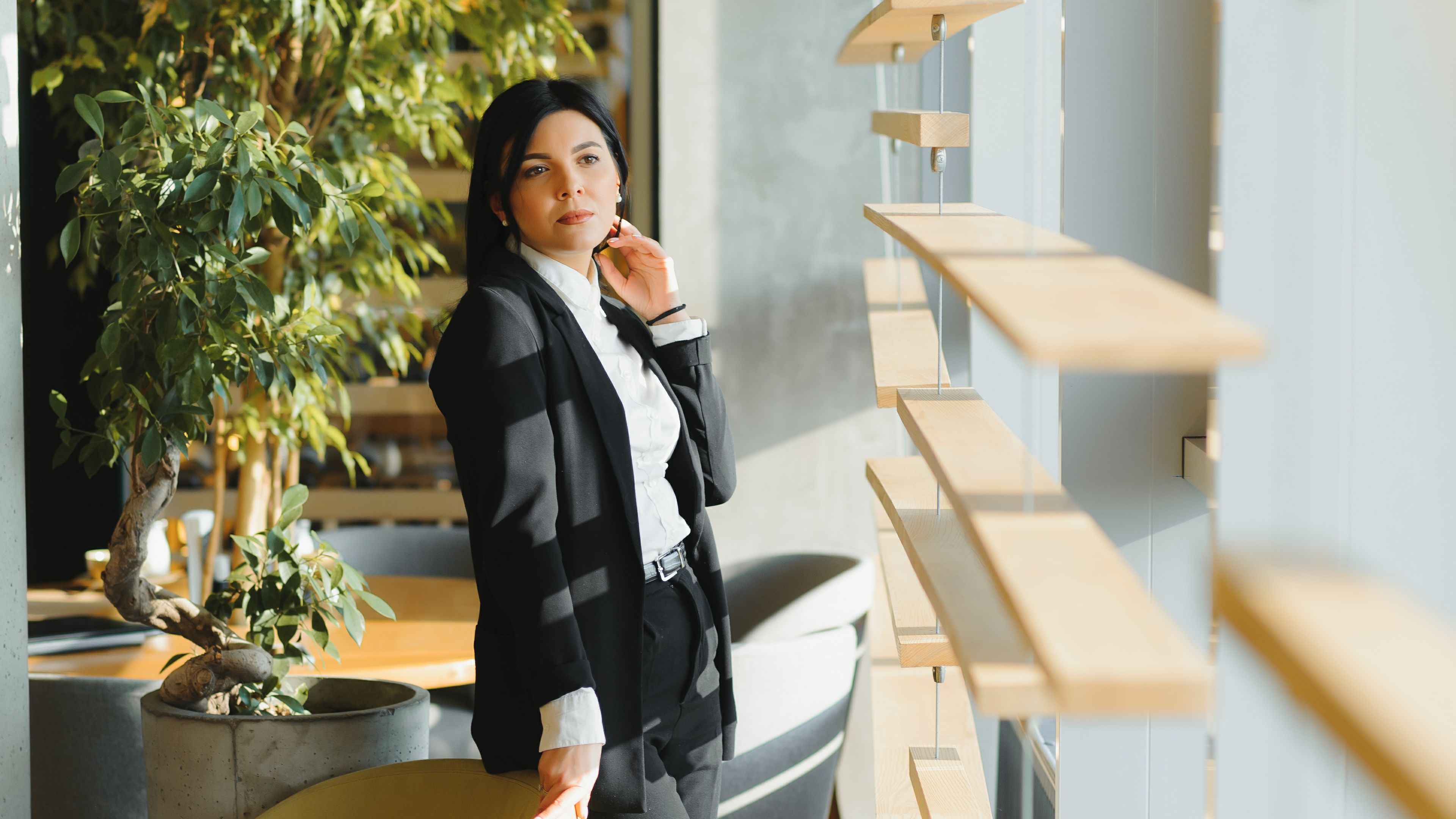 Young businesswoman at the office