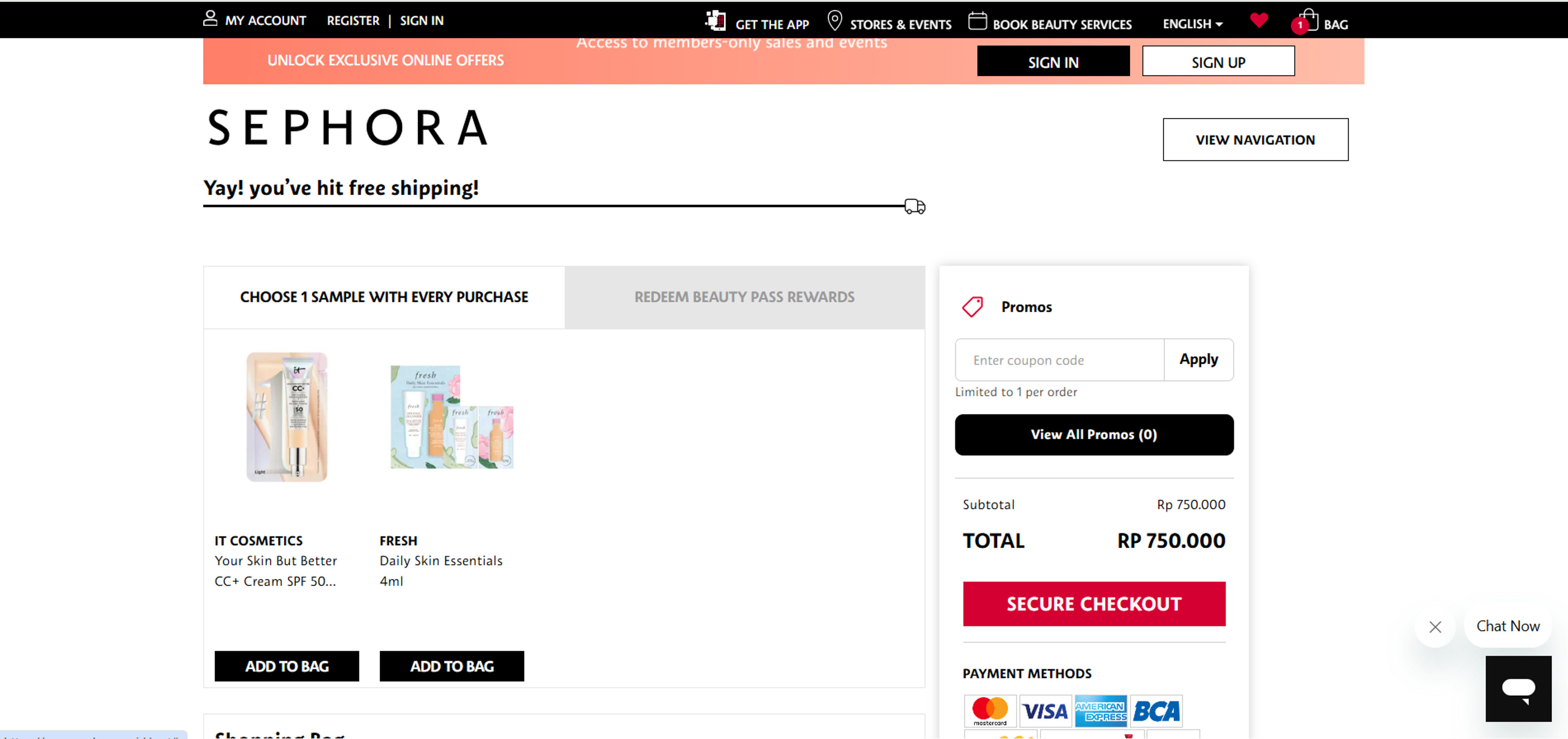 How to use coupon for Sephora